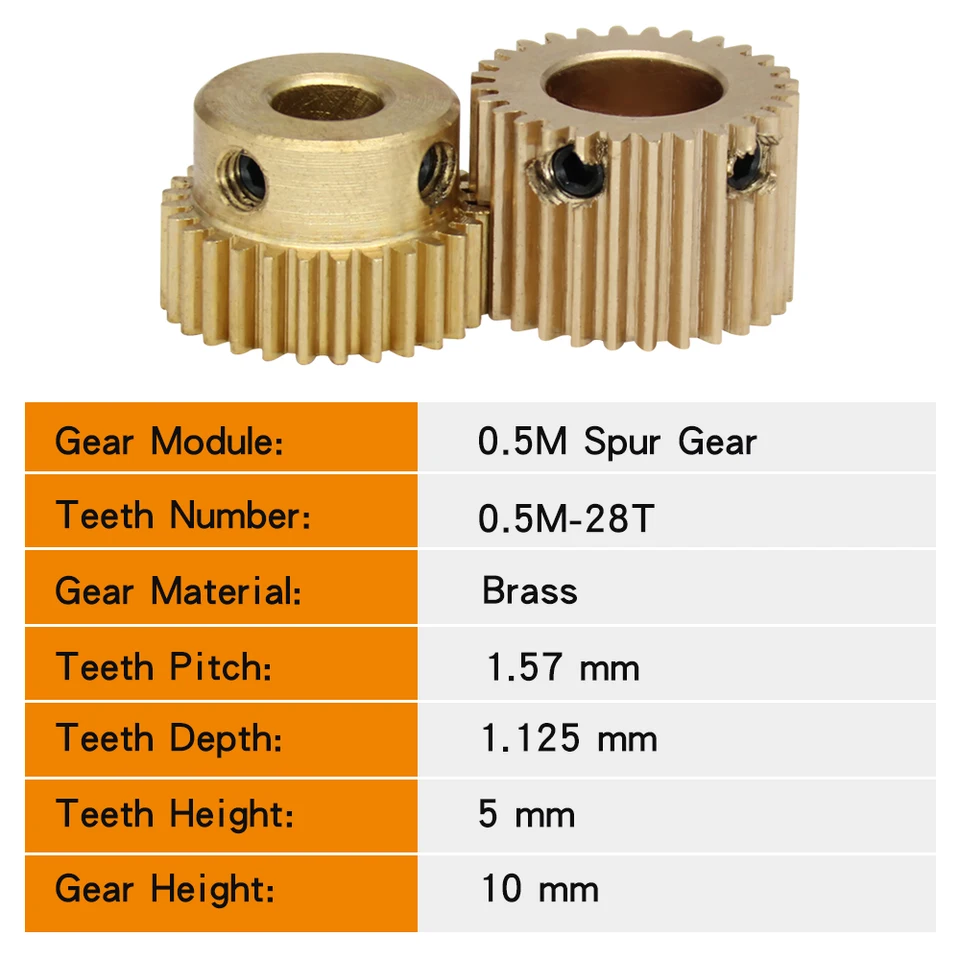 Ingranaggio Cilindrico 10T In Acciaio - 2 Pezzi Con Foro 4mm/5mm Per Motori - Foto 5