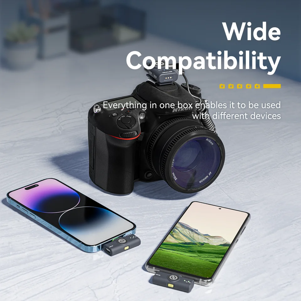 Hollyland Lark M2 マイク Lightning iPhone用 Amazon.com: Hollyland Lark M2S Combo (Camera RX+USB-C RX+