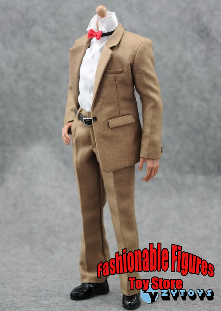 5 색 1/6 남자 군인 블레이저 세트 사무실 신사 셔츠 바지 비즈니스 Leacther 신발 의류 세트 12 액션 피규어 장난감