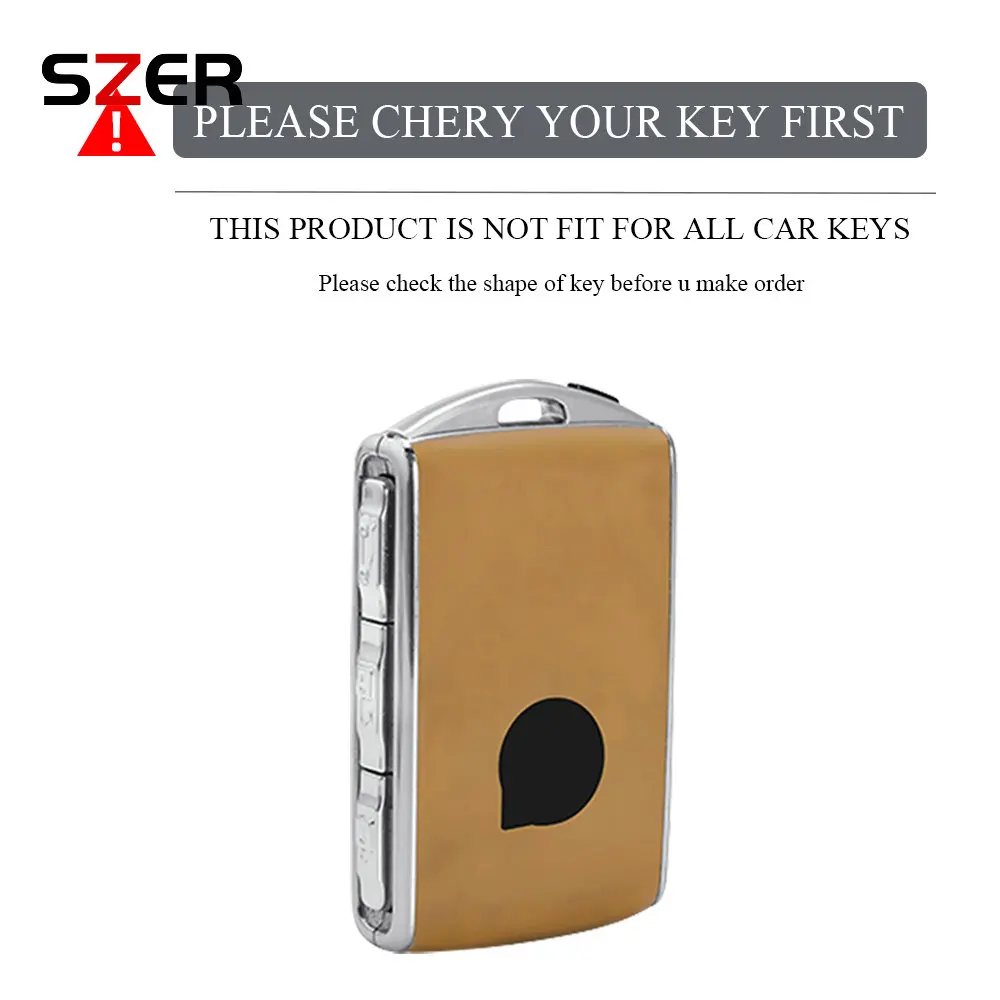 Sleek 4-Button Fashion TPU Car Key Case with Keychain - Premium Auto Accessory