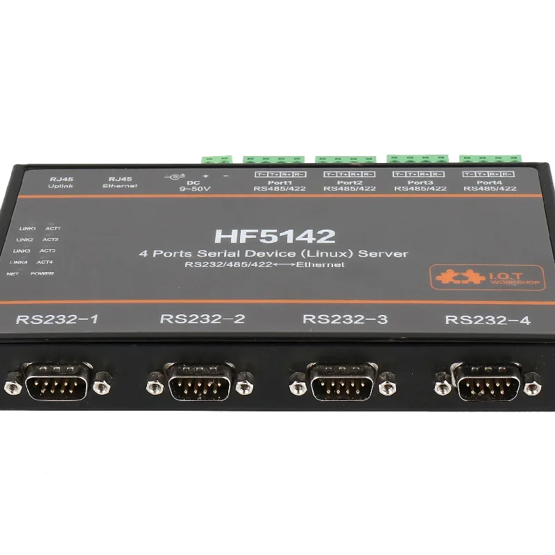 

Hf5142b Rs232 , Rs485 , 4 Ports Rj45 Rs232/485/422 Serial To Ethernet Free Rtos Hf5142b