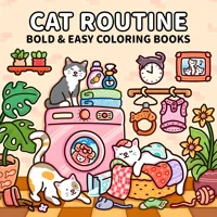 Adult Coloring Book Unique Cat-Themed Picture Book for Relaxation Upgraded Paper for Comfortable Coloring Perfect Gift Friend 1