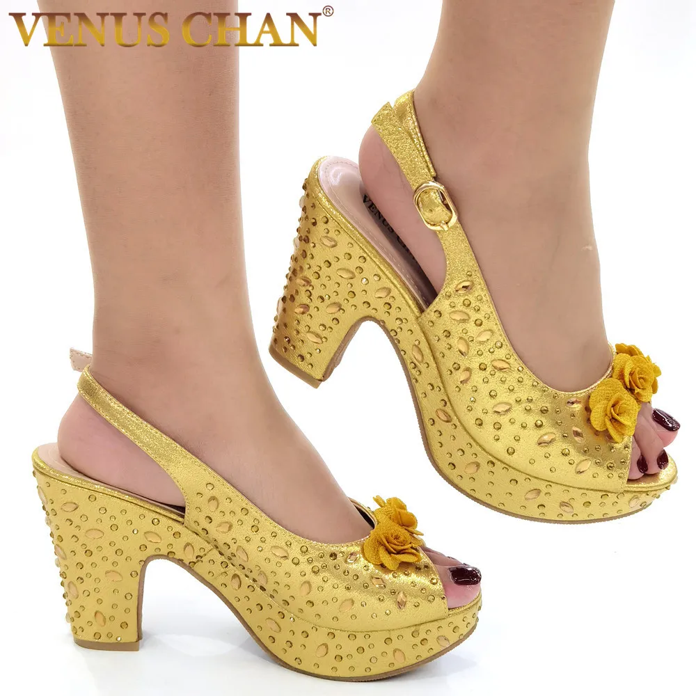 

Starry Floral Shoes Women Chunky Sandals Slingbacks Women Pumps High Heeled Shoes Party Wedding High Heels Summer Square Heels
