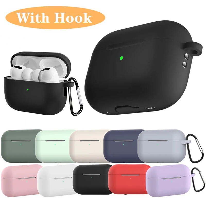 Custodia Morbida In Silicone Per Apple Airpods Pro Custodia Di 2 Generazione Accessori Custodia Protettiva Per Airpods Pro 2 Custodia Con Gancio