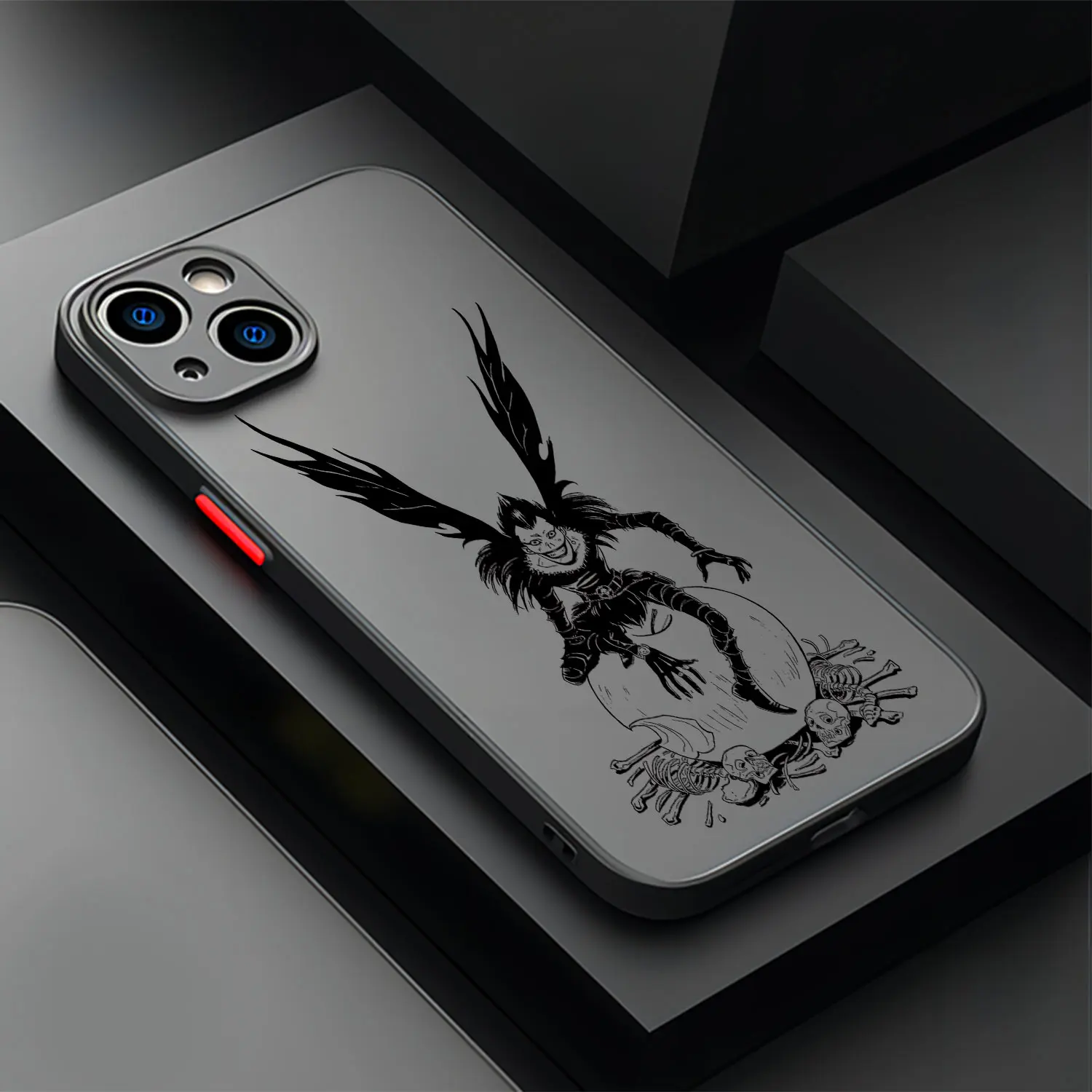 thumbnail image 1 of Funda de teléfono de Anime Death Note, cubierta trasera transparente mate para iPhone 16, 15, 14, 13, 12, 11, Mini Pro Max, X, XR, XSMax, 7, 8 Plus, 1 of 5