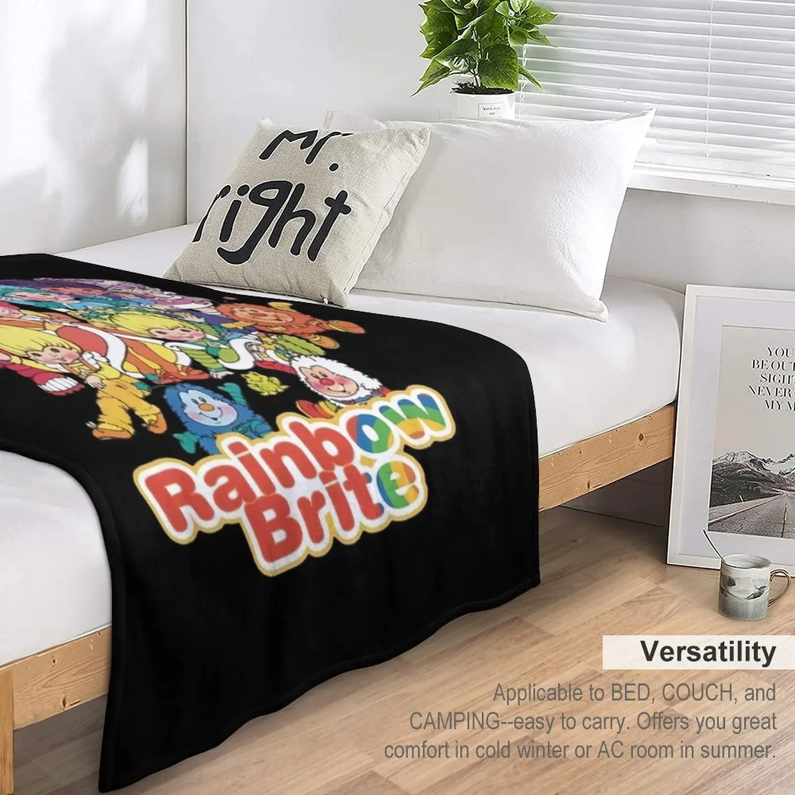 Rain.bow Brite Throw Blanket Blankets Sofas Of Decoration For Sofa Blanket For Decorative Sofa 5