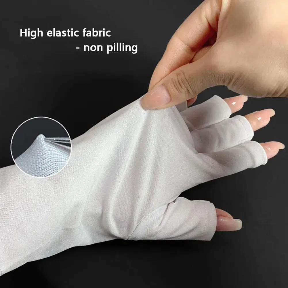 

1 Pair Anti Nails UV Protection Ventilate Gloves Led Radiationproof Glove Dryer Nail Tools Manicure Sunscreen Lamp C0L7