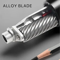 Adjustable Manual Pencil Sharpener Auto Stop Anti-Jam Built-in Abrasive Plate Sharpener for School Office Artist 6