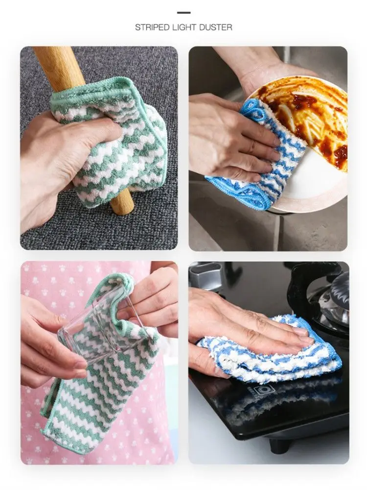 Ensemble de torchons de cuisine en microfibre pour le nettoyage de la cuisine