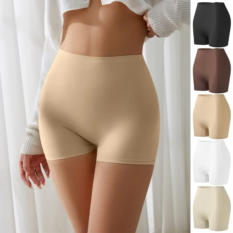 Safety shorts Seamless Spandex Ice Silk Safety Shorts Pants Women Boyshorts Under Skirt Leggings Breathable No Curling Boxers for Women