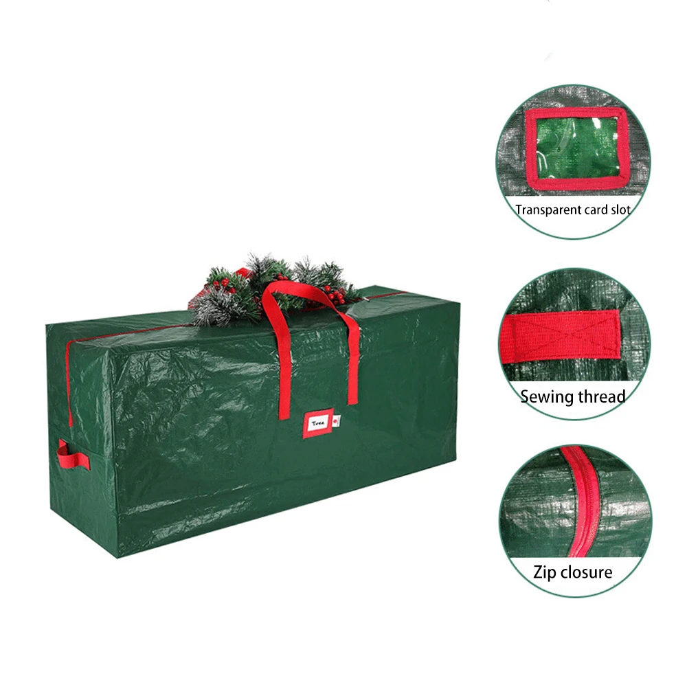 Foldable Christmas Tree Xmas Decoration Wreath Storage Bag Oxford Cloth Bag for Storing Christmas Utenciles Garland Home Storage christmas tree storage bag