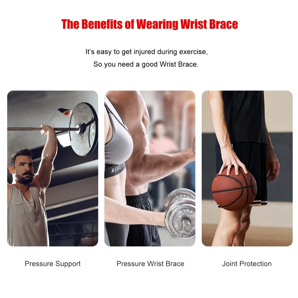 Wrist Support Brace 1Piece Wormwood with Thumb Loops For Both Hands