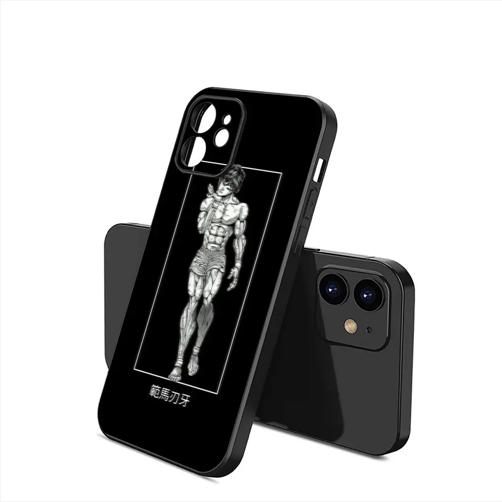 thumbnail image 1 of Funda de teléfono de dibujos animados Hanma Baki para Apple iPhone 15 14 Plus 13 12 Mini Pro Max XR + 13Pro 14 + 15 + funda de TPU suave, 1 of 5
