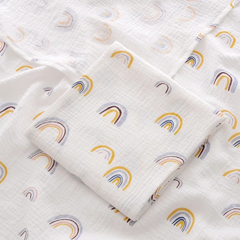 Soft Cotton Muslin Baby Blanket for Newborns - Lightweight Summer Bedding & Receiving Blanket