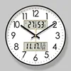 2025 New 10/12/14-inch Temperature and Humidity Electronic Calendar Multi-functional Wall Clock Dual Display Mute Quartz Clocks 1