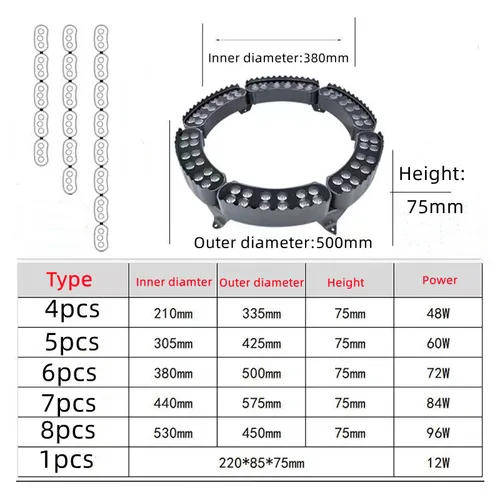 LED 조경 나무 조명 야외 스포트라이트, 고출력 정자 나무 기둥, 정원 조명, AC220V DC24V RGB, 12W, 1 개 2