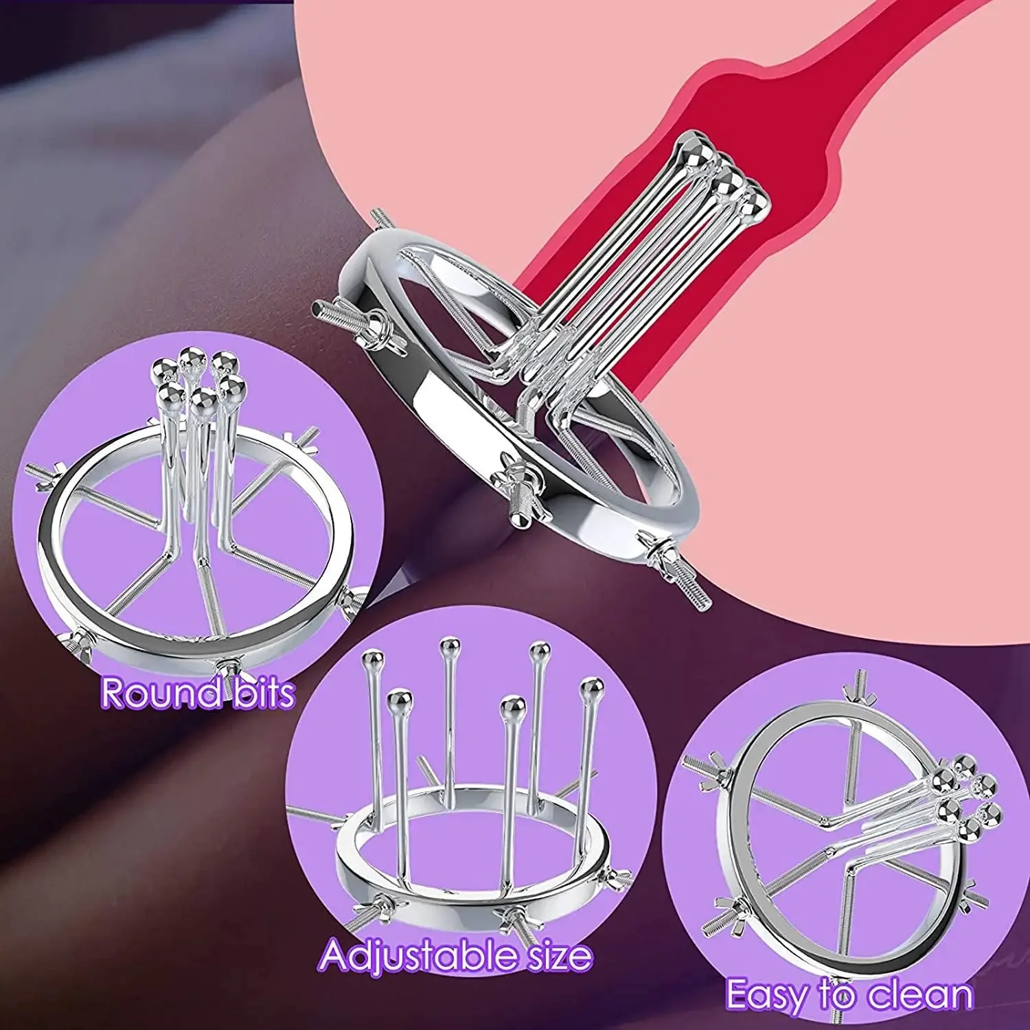 Hannibal Metal Anal Expander Vaginal Dilator Anal Spreader Huge Speculum Fetish Butt Plug Fisting BDSM Men Women Sex Toys