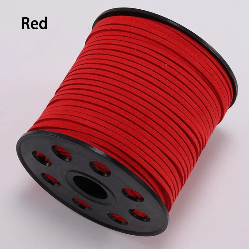 Faux suède koord - voor sieraden maken - 1 rol - bruin - 5 mm Faux suède koord - voor sieraden maken - 1 rol - bruin - 5 mm