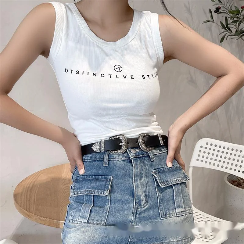 New Spicy Girl Doppia Testa Fibbia ad Ago Pantaloni Stile Semplice da Donna Cintura Tendenza Moda 23 Stagioni_voghion.com