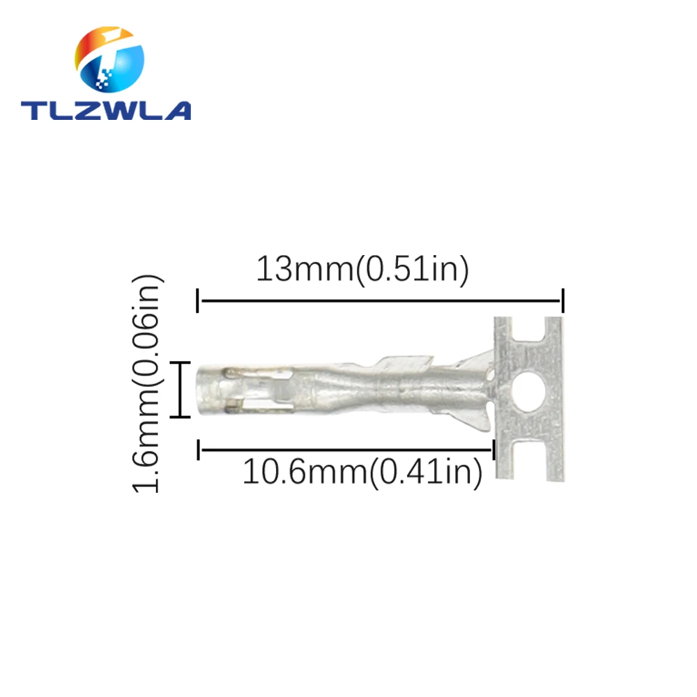 100PCS 2.54mm Dupont Jumper Wire Cable Housing Female Pin Connector Terminal