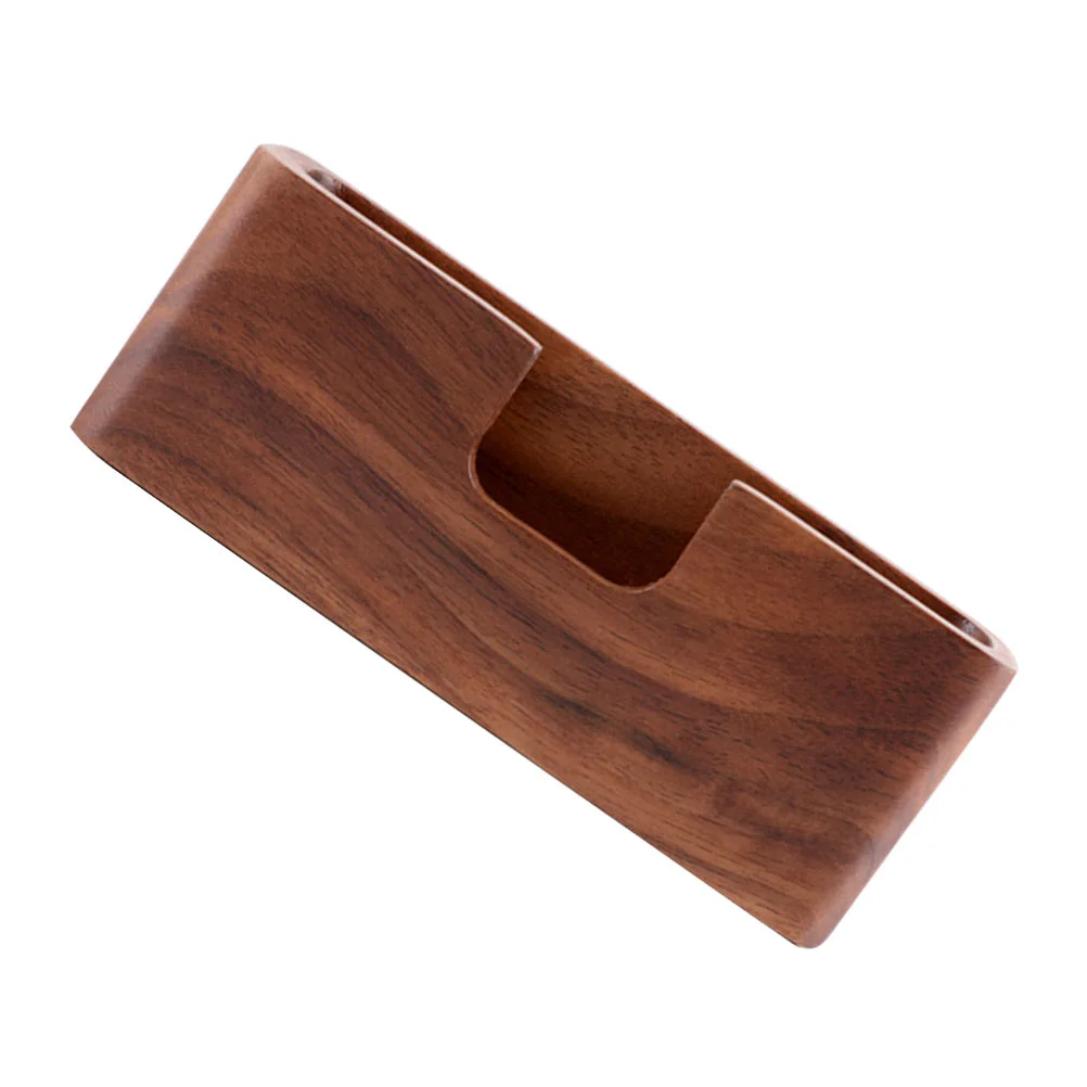 

Wooden Business Card Case Cards Holder Office Name Stand Display Shelves Desktop