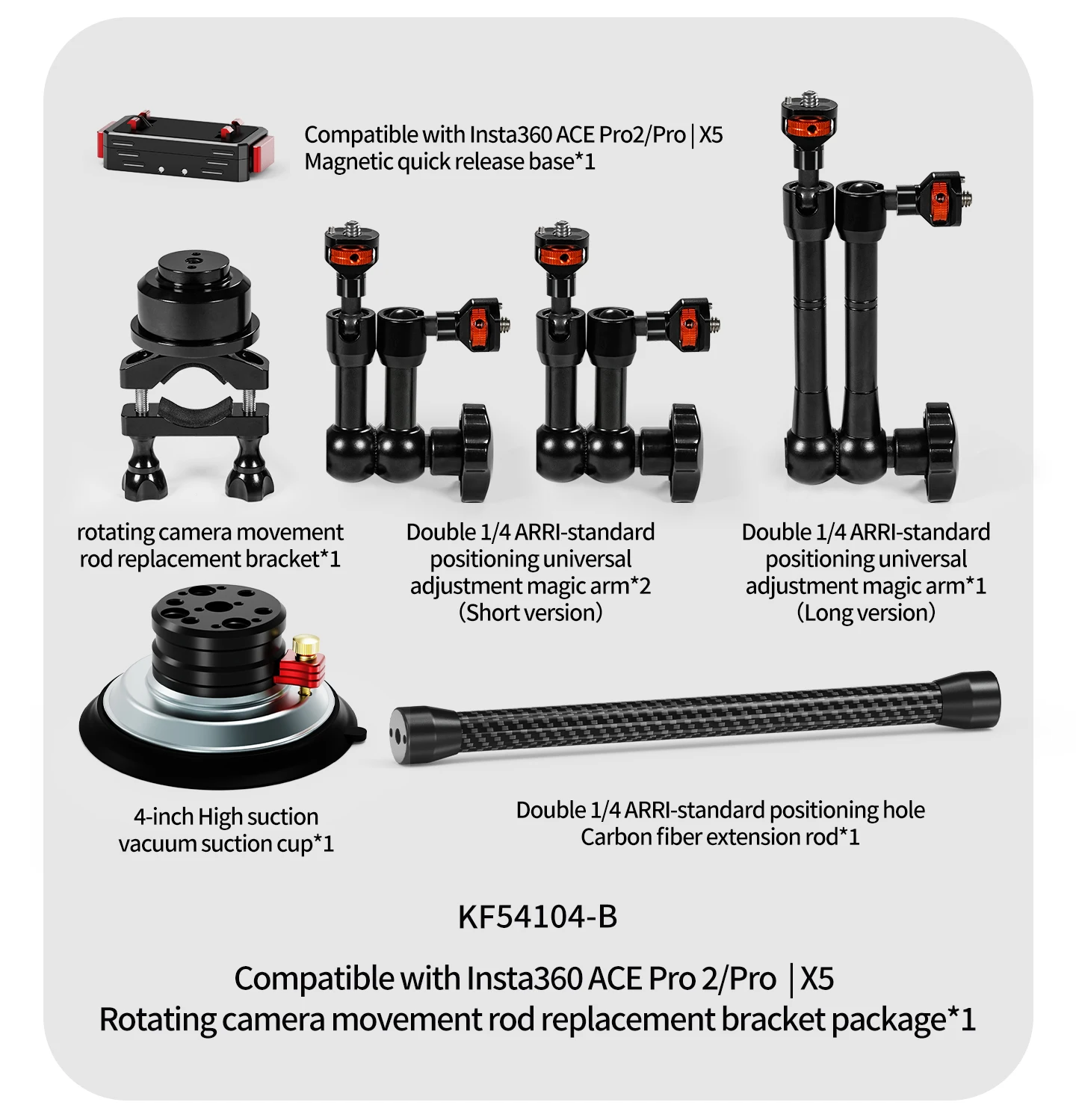 Handpumpe Vakuum Saugnapf Stabilisator Halterung Auto Follow Fotografie Halterung für Gopro osmo 360 Action 5 Pro/4/3/Insta360 Halter – Detail 14