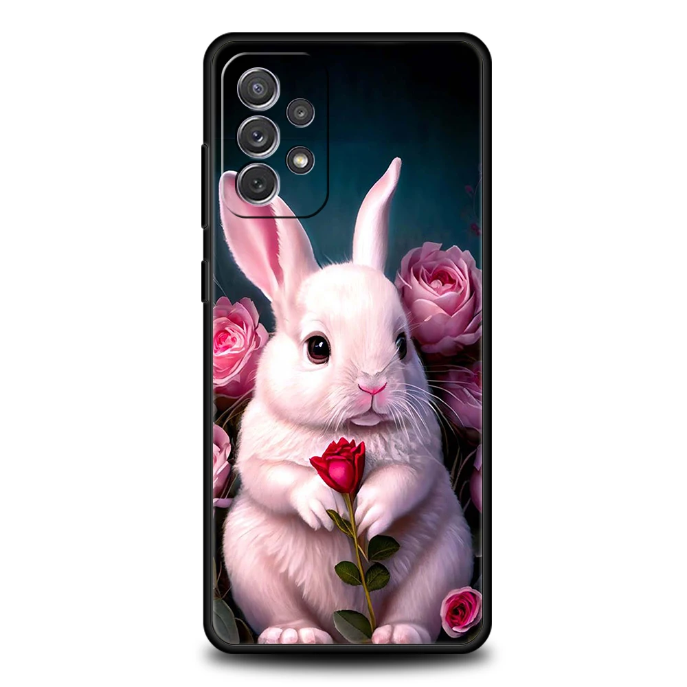 Adorable Rabbit with Purple Hat Phone Case - TPU Shell