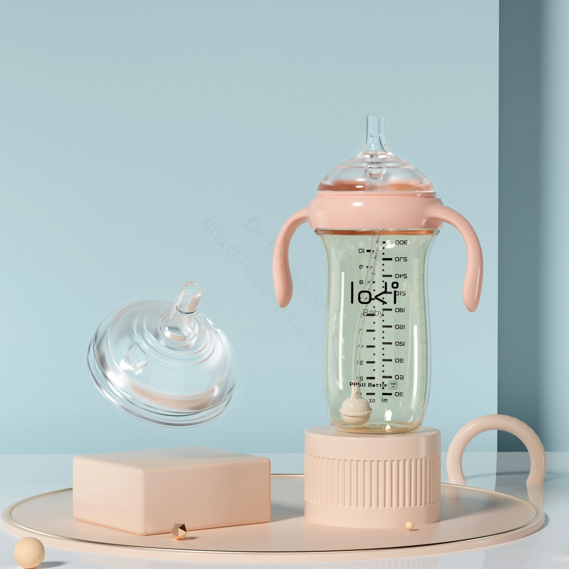 Suitable for LODI Newborn Baby Wide Mouth Bottle Soft Silicone Nipple Anti-Colic Bottle nipples for infants 0-12 months 4
