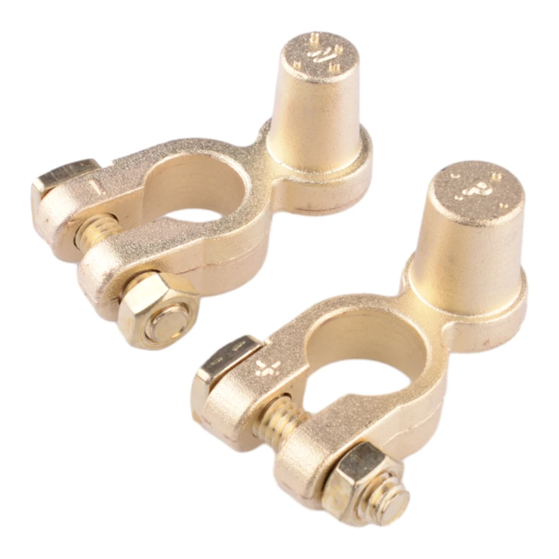 

1 Pair Universal Car Brass Battery Terminal Connector Top Post Positive Negative Fit for SAE To JIS