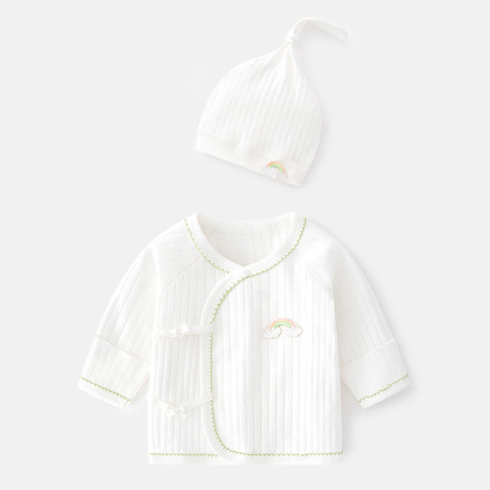 Newborn Baby Girl Tshirt Long Sleeve Cotton Spring Autumn 0-3 Months Hospital Baby Boy Tops