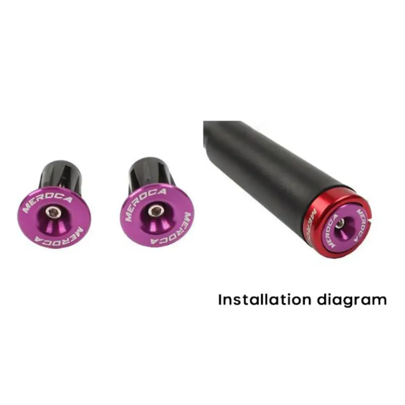 1 paar Fahrrad Lenker End Plugs Aluminium Legierung MTB Road Fahrrad Griffe Fahrrad Währung Lenker Stecker Griff Stecker Fahrrad Teile – Detail 16