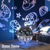 260ml Mute Ultrasonic Humidifier with Ocean/Cosmic Projection Lamp Nano Mist Maker Home Bedroom Office Silent USB Humidificador 3