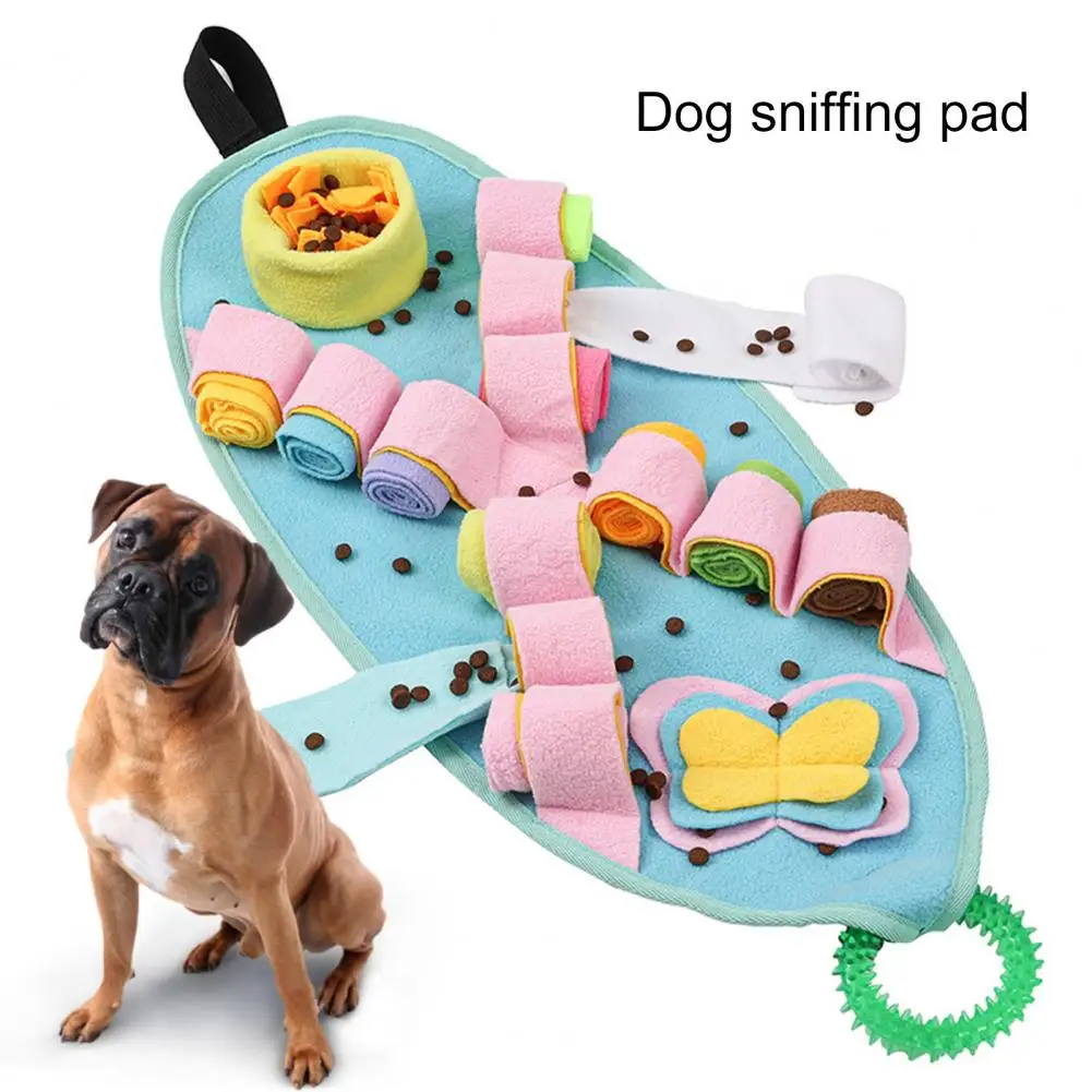 Dog Sniffing Mat Dog Sniffing Pad Dog Snuffle Mat Slow Feeding Stress  Relief Enrichment for Pet Foraging A Washable Large-sized