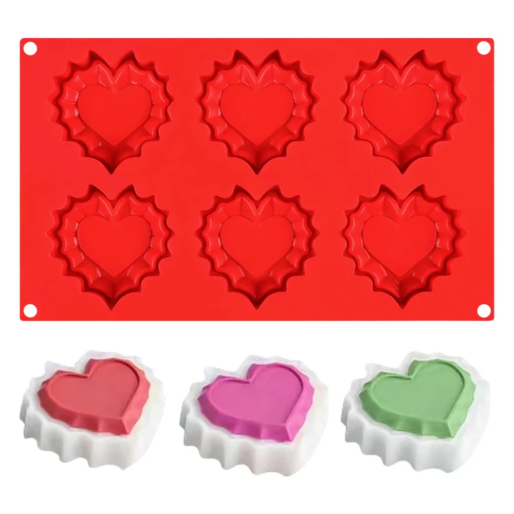 

SILIKOLOVE New Heart Tarte Mold Silicone Molds for Cake Decoration Food Grade Baking Forms Kitchen Bakeware Tools