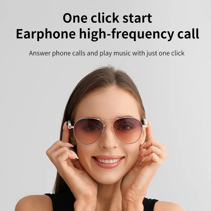 

MZ03 Bluetooth Glasses for Listening to Music and Calling Sunglasses Anti-UV400 Ultraviolet 15min fast charging