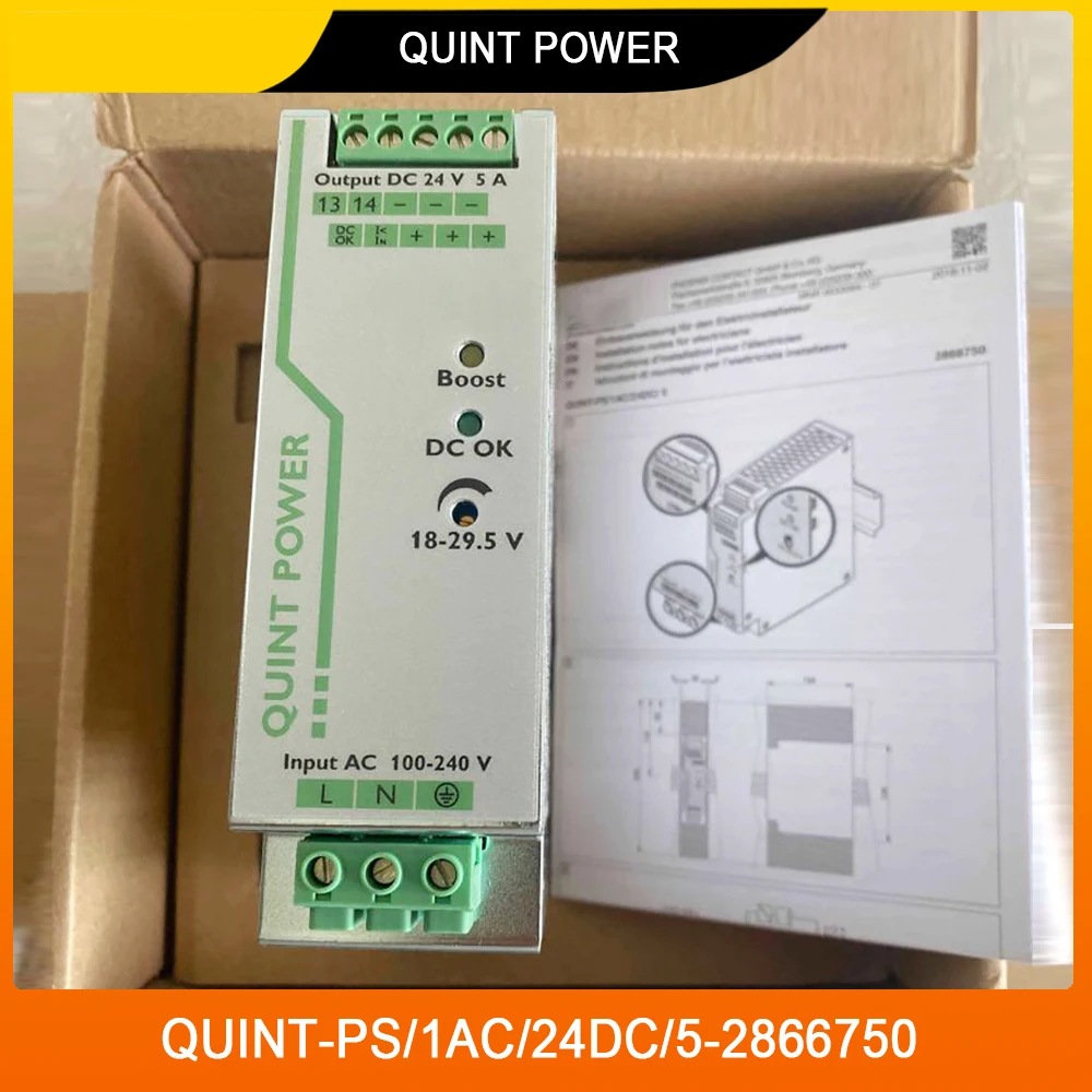 

New 2866750 QUINT-PS/1AC/24DC/5-2866750 For Phoenix QUINT POWER Switching Power Supply High Quality Fast Ship