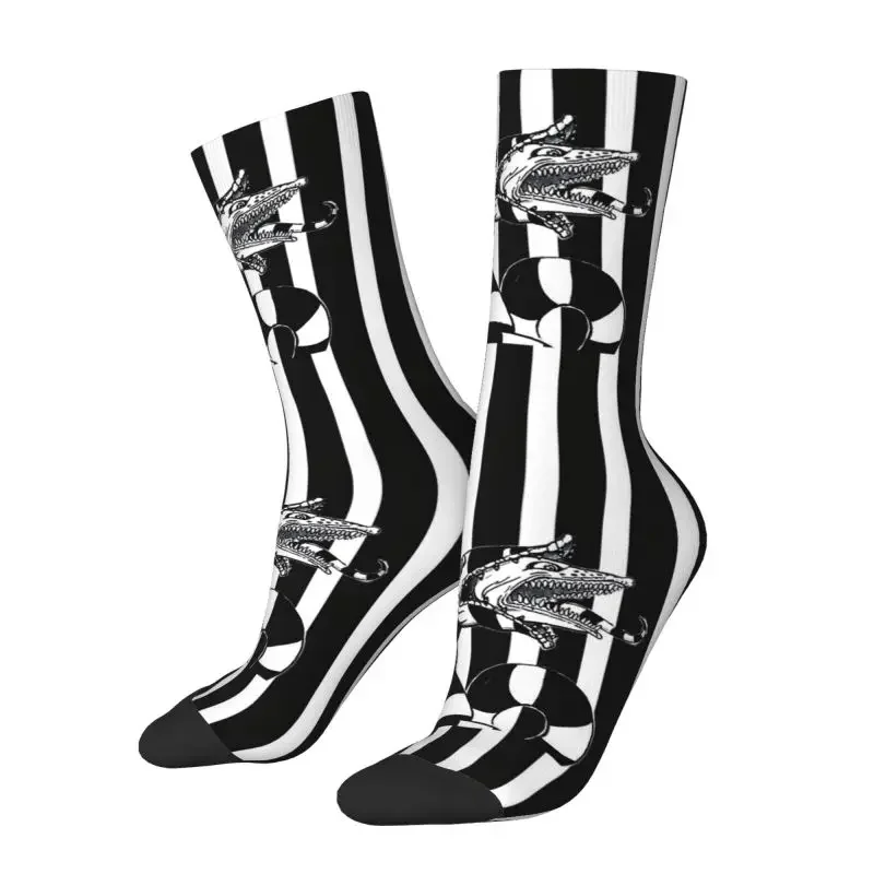 

Beetlejuice Sandworm Dress Socks Men Women Warm Funny Novelty Tim Burton Horror Movie Crew Socks