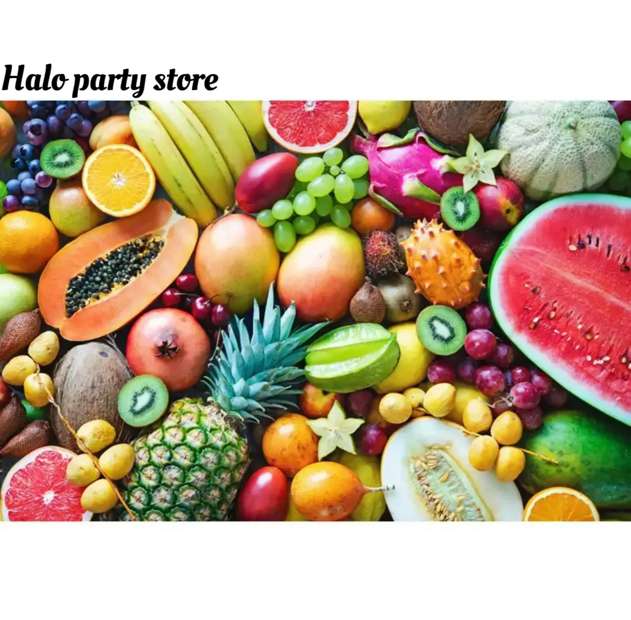 Kitchen Fruit Food Vinyl Photography Background Wooden Kitchen Props Thanksgiving3D Decoration Photography Background