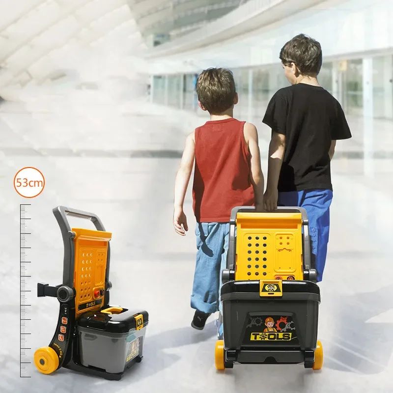 3 in 1 Children's tools box Simulation screwdriver electric drill helmet tools kit kids Play house Interactive Toy baby gift 4