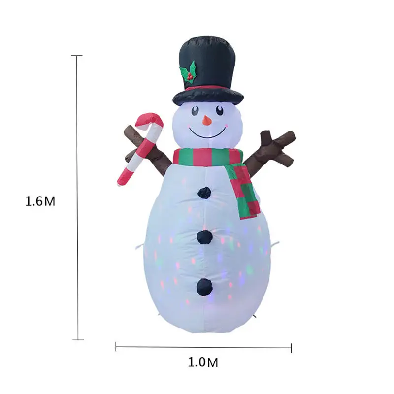 

Outdoor LED Inflatable Christmas 1.5M Snowman Ornament Christmas Decorations Outdoor for Home navidad 2023 New Year Party Decor