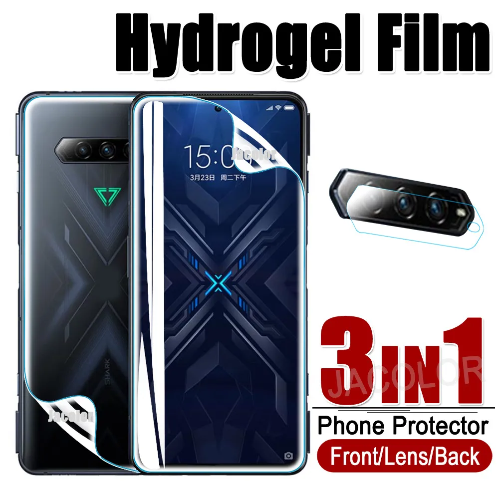 Versatile 3-in-1 Water Gel Protection Set: Screen, Back, and Lens Film
