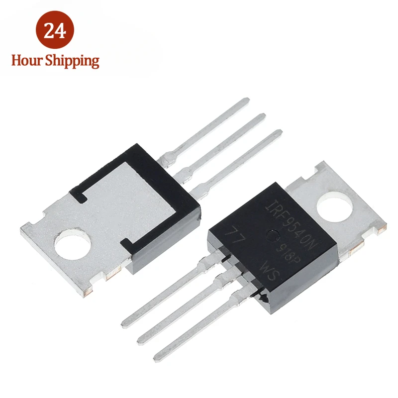 MOSFET de puissance à canal P, IRF9540N, IRF9540, 23A, 100 V, TO-220, 10 pièces