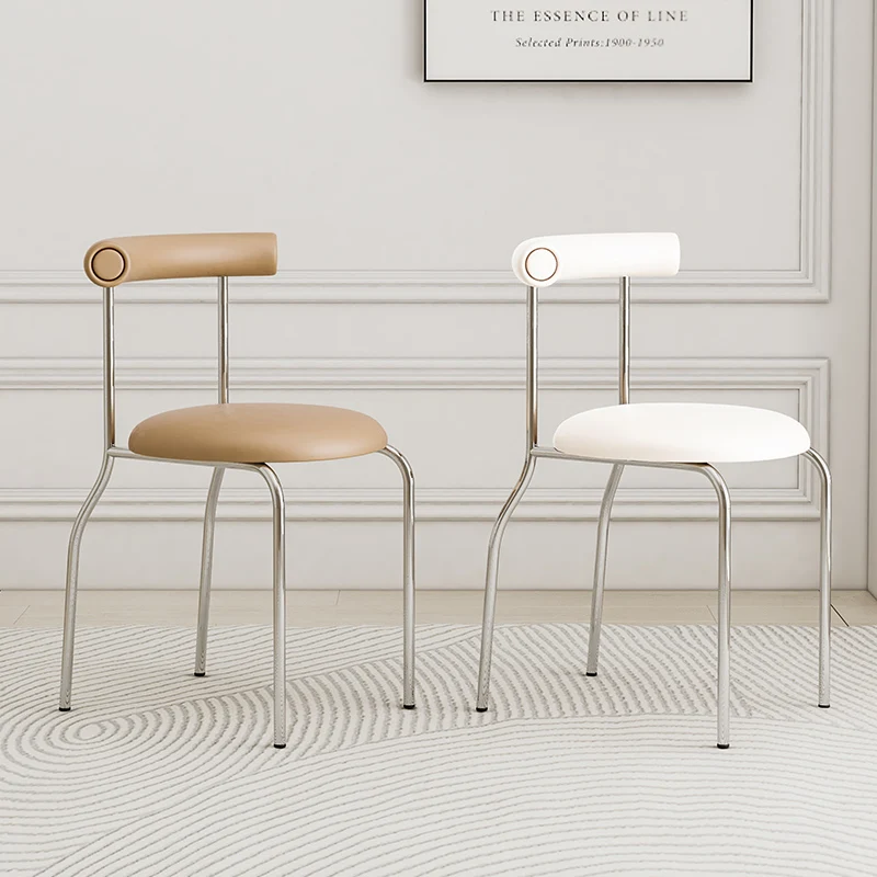 Elegant Vintage Cream Dining Chair