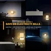 Mini LED Night Lights Plug in Light Dimmable Lamps Energy Saving Square Lamp Under Cabinet Light Kitchen Living Room Aisle WC 6