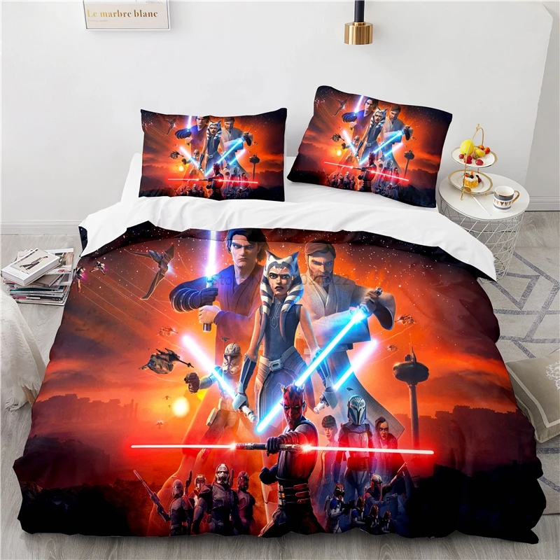 New Star Wars 3d Bedding Set Print Duvet Cover Set with Pillowcase Home Textile Elegant Bedroom Decor Bed Linen Set Dropshipping