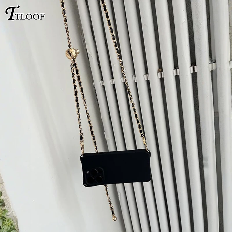 Adjustable Lanyard Liquid Silicone Crossbody Case - Outdoor Cord Strap Cover