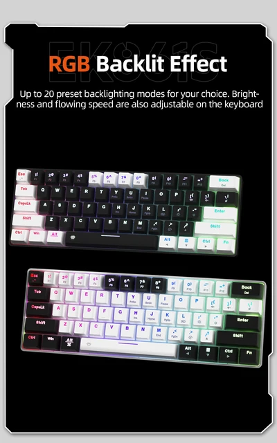DAREU 日本語配列 RGBキーボード 本体 DAREU 日本語配列 RGBキーボード 本体