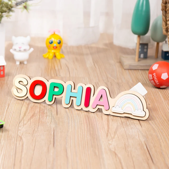 Rainbow Dreams Personalized Name Puzzle