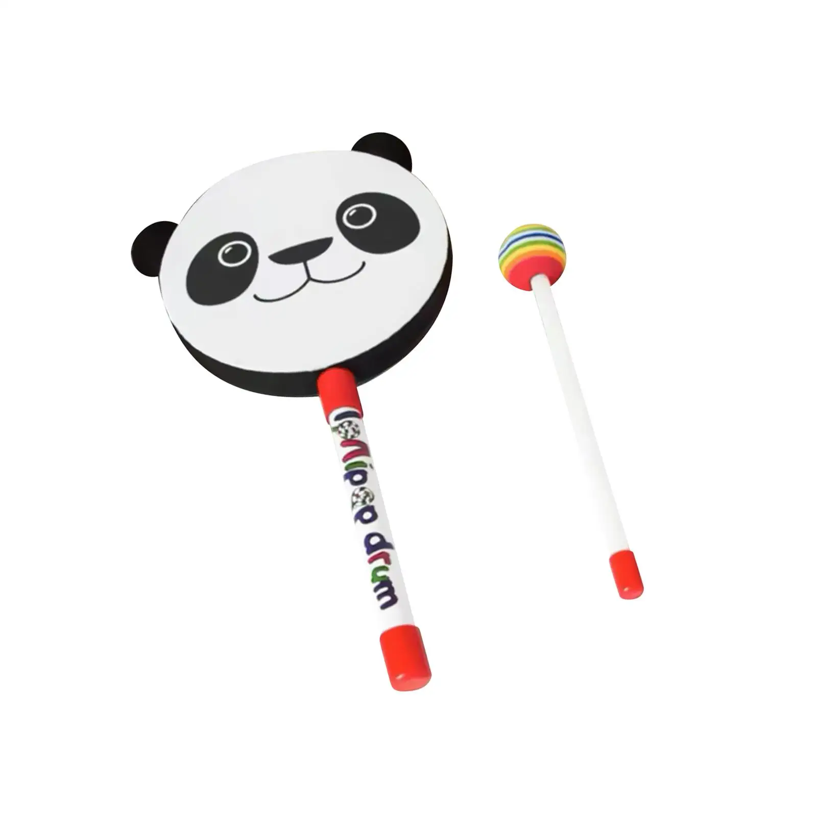 Kids hand drum cartoon sensory development toys music educational toy with mallet for birthday gift children home boys and girls