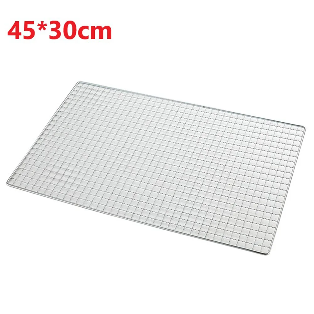 Description Picture 5 of item1pcs BBQ Grate Mesh Barbecue Grill Grid Net Stainless Steel Japanese Korean For Kitchen Cooking Supplies Oudoor Picnic Tools